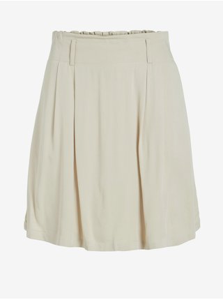 Béžová krátka sukňa s opasok VILA Vero