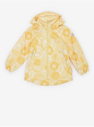Žlutá holčičí květovaná nepromokavá bunda Reima Anise