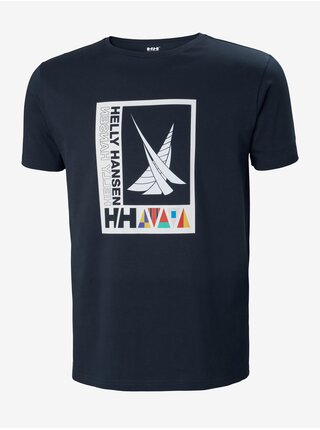 Tričká s krátkym rukávom pre mužov HELLY HANSEN - tmavomodrá