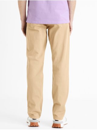 Béžové pánské kalhoty Celio Dofive