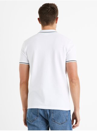 Bílé pánské polo tričko Celio Decolrayeb