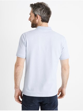 Světle modré pánské polo tričko Celio Demicra 