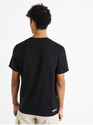 Čierne pánske bavlnené tričko Celio Minecraft