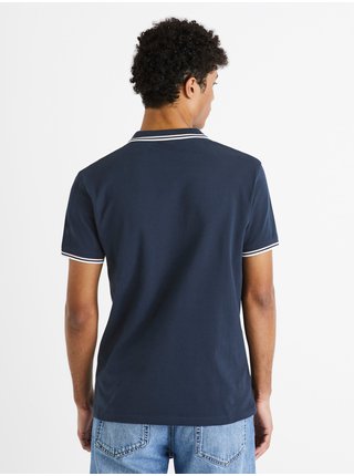 Tmavě modré pánské polo tričko Celio Decolrayeb 