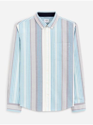 Bílo-modrá pánská pruhovaná košile Celio Daligne 