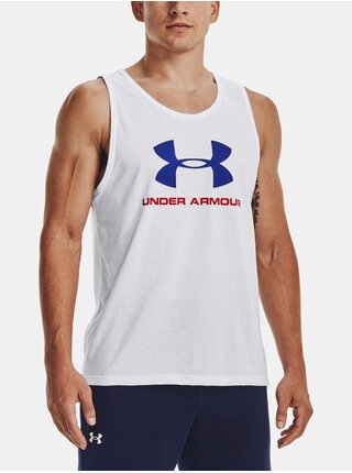 Tílko Under Armour UA SPORTSTYLE LOGO TANK-WHT
