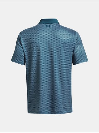 Modré vzorované sportovní polo tričko Under Armour UA Perf 3.0 Printed Polo