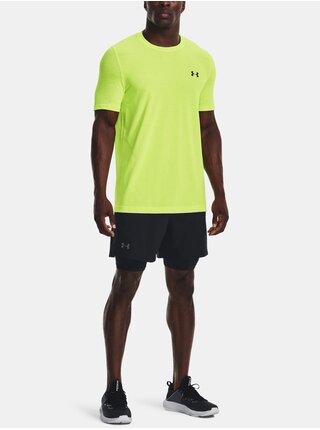 Neonově zelené sportovní tričko Under Armour UA Seamless Grid SS