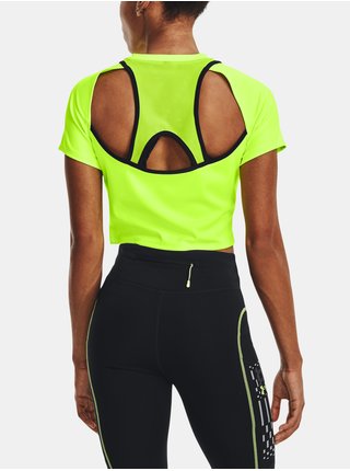 Neonově zelené dámské sportovní tričko Under Armour UA Run Anywhere 