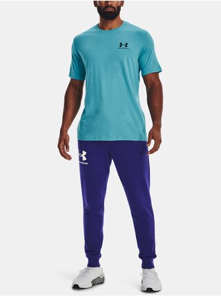 Světle modré sportovní tričko Under Armour UA M SPORTSTYLE LC SS