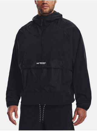 Bunda Under Armour UA Rush Woven 1/2 Zip Anorak-BLK