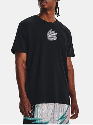 Tričko Under Armour UA CURRY HEAVYWEIGHT LOGO SS-BLK