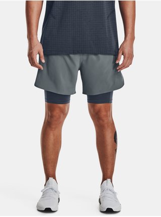 Kraťasy Under Armour UA Peak Woven 2in1 Sts-GRY