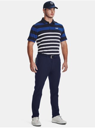 Tmavě modré sportovní tričko Under Armour UA Playoff 3.0 Stripe Polo