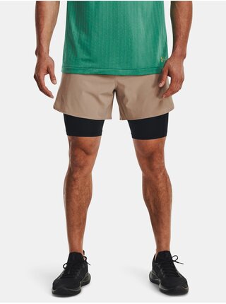 Kraťasy Under Armour UA Peak Woven 2in1 Sts-BRN