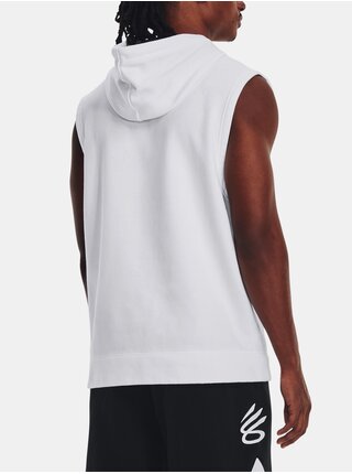 Mikina Under Armour Curry Fleece SLVLS Hoodie-WHT