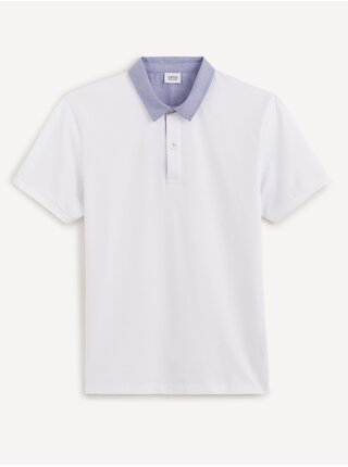 Modro-bílé pánské polo tričko Celio Depetita 