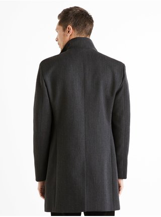 Kabáty pre mužov Celio - tmavosivá
