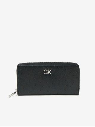 Černá dámská peněženka Calvin Klein Re-Lock Slim