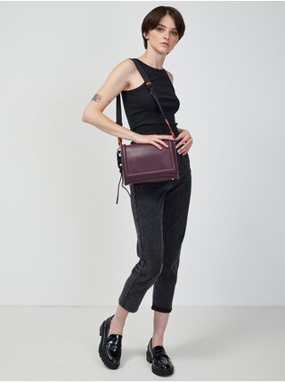 Vínová dámská crossbody kabelka Diesel
