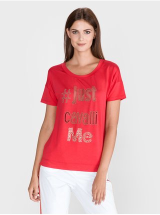 Tričká s krátkym rukávom pre ženy Just Cavalli - červená