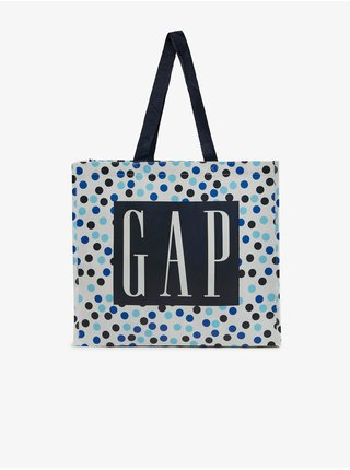 Bílo-modrá dámská puntíkovaná taška GAP  