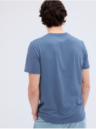 Modré pánske bavlnené tričko s logom GAP