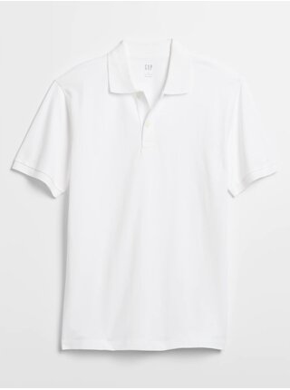 Bílé pánské basic polo tričko GAP