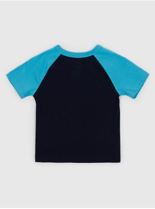 Tmavě modré klučičí bavlněné tričko s potiskem GAP