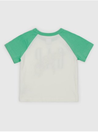 Zeleno-bílé klučičí tričko s potiskem GAP