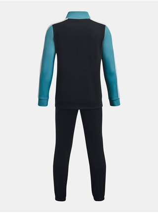 Tyrkysovo-černá klučičí sportovní souprava Under Armour CB Knit Track Suit 