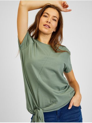 Zelené dámské tričko asymetrického střihu SAM73 Lacerta