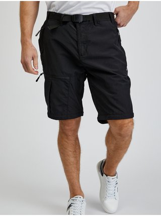 Černé pánské kalhoty s odepínací nohavicí SAM73 Walter 