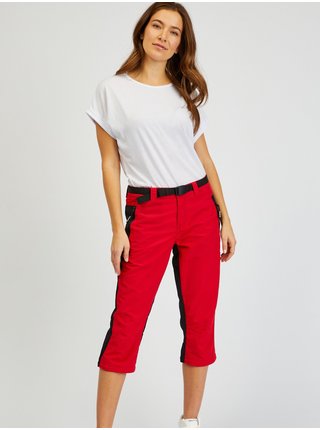 Černo-červené dámské kalhoty s odepínací nohavicí SAM73 Aries 