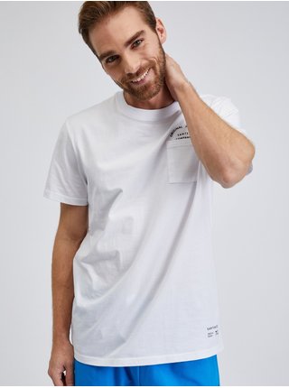 Bílé pánské tričko s kapsičkou SAM73 Fenaklid 