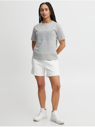 Tričká s krátkym rukávom pre ženy The Jogg Concept - sivá