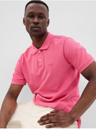 Růžové pánské polo tričko GAP