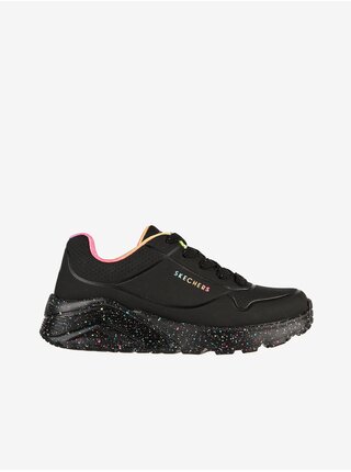 Černé holčičí tenisky Skechers Uno Lite Rainbow Speckle