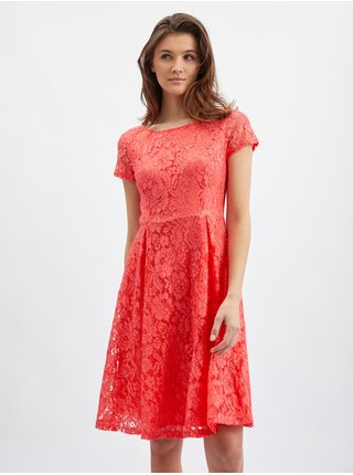 Růžové dámské krajkované šaty ORSAY 