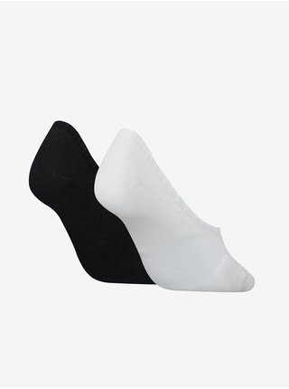 Súprava dvoch párov dámskych ponožiek v bielej a čiernej farbe Calvin Klein Jeans