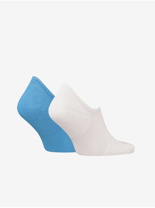 Súprava dvoch párov pánskych ponožiek v bielej a modrej farbe Calvin Klein Jeans