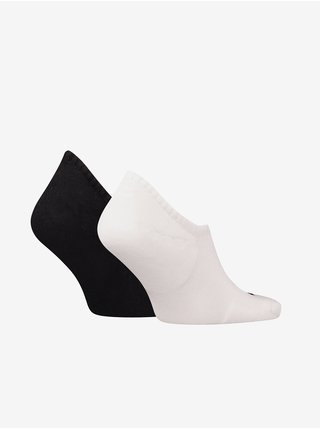 Sada dvou párů pánských ponožek v bílé a černé barvě Calvin Klein Jeans