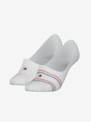 Sada dvou párů dámských ponožek v bílé barvě Tommy Hilfiger