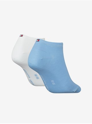 Sada dvou párů dámských ponožek v bílé a modré barvě Tommy Hilfiger Underwear