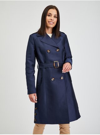 Trenčkoty a ľahké kabáty pre ženy ORSAY - tmavomodrá