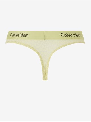 Světle žlutá dámská tanga Calvin Klein Underwear