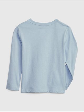 Světle modré klučičí bavlněné tričko s potiskem GAP