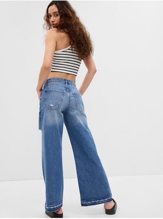 Modré dámské široké džíny GAP 