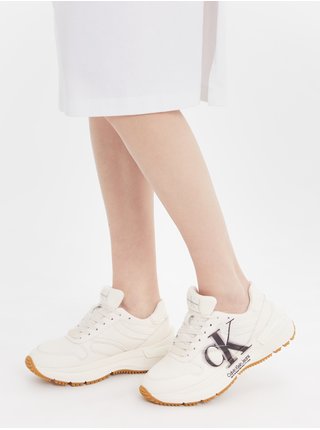 Bílé dámské kožené tenisky Calvin Klein Jeans