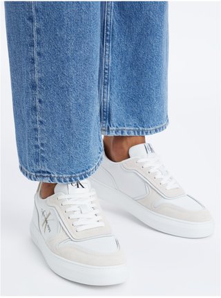 Bílé pánské semišové tenisky Calvin Klein Jeans